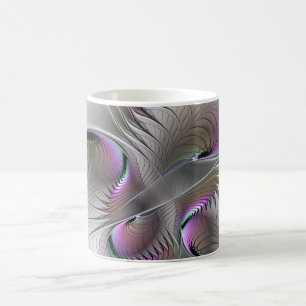 Moderne abstrakte schüchterne Fantasy-Figur Frakta Kaffeetasse