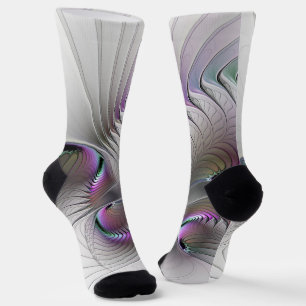 Moderne abstrakte schüchterne Fantasy-Figur-Frakta Socken