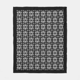 Moderne abstrakte Schwarz-Weiß-Darstellung Fleecedecke