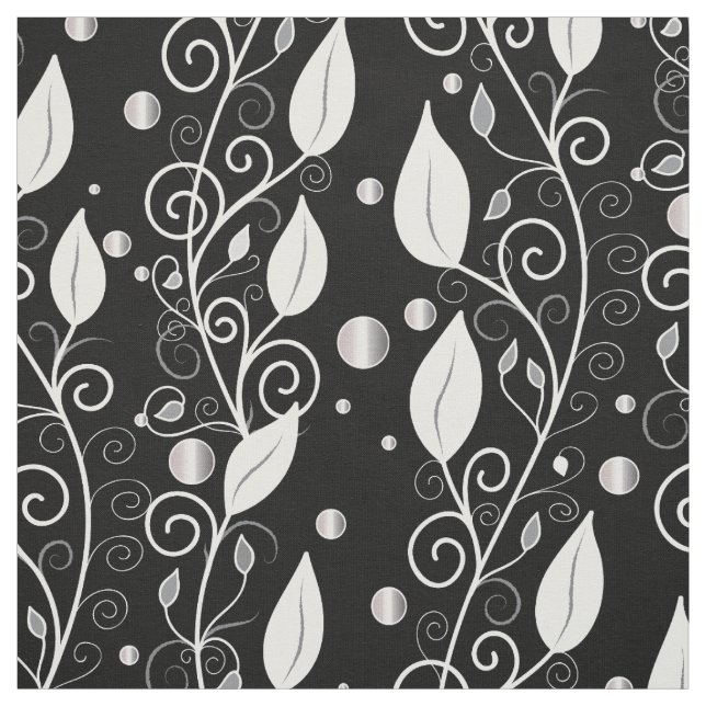 Moderne abstrakte Schwarz-Weiß-Illustration Stoff (Muster)