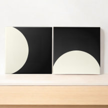 Moderne abstrakte schwarz-weiße geometrische Kreis