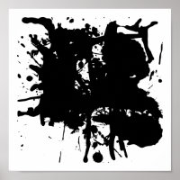 Moderne Abstrakte schwarze Flecken