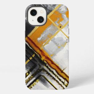 Moderne Abstrakte Schwarze Goldene Luxus Chic Wass iPhone 13 Hülle