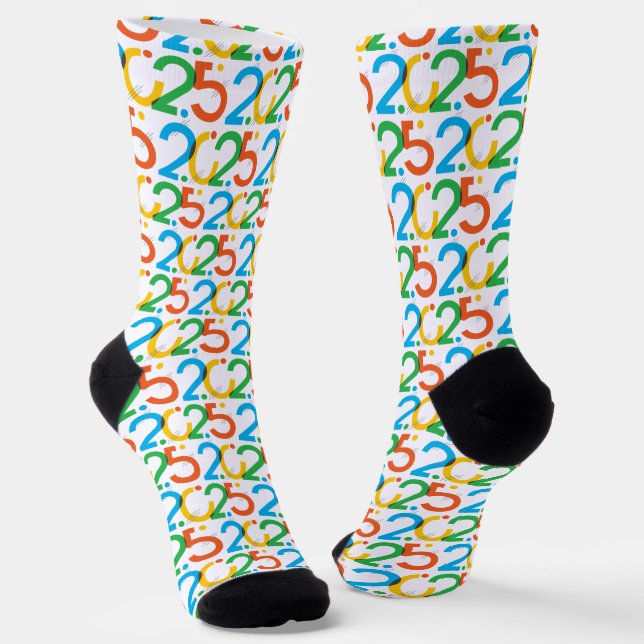 Moderne Abstrakte Socken der Klasse 2025 (Gewinkelt)