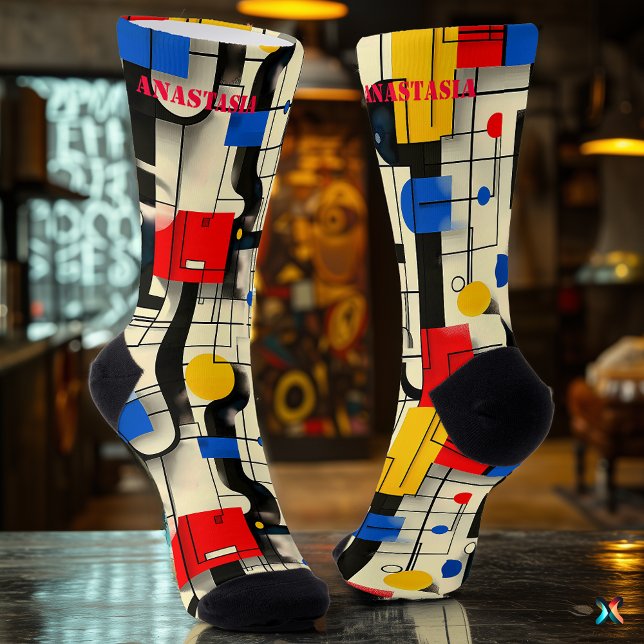 Moderne Abstrakte Socken mit fett geometrischen Mu (Von Creator hochgeladen)