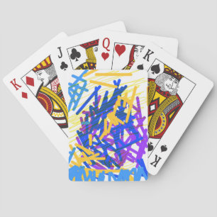Moderne Abstrakte Spritztechnik Klassische Spielka Spielkarten