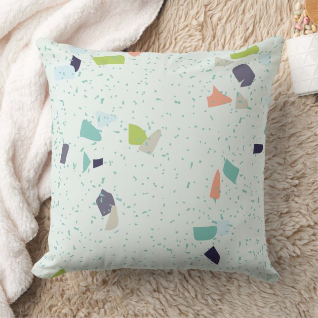 Moderne abstrakte Texturdesign Kissen (Decke)