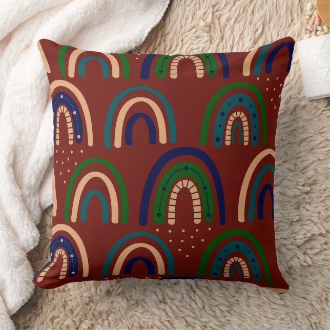 Moderne abstrakte Texturdesign Kissen (Decke)