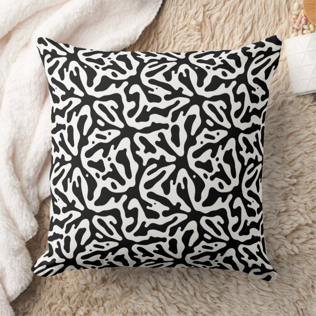 Moderne abstrakte Texturdesign Kissen (Decke)