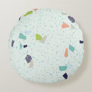 Moderne abstrakte Texturdesign Rundes Kissen