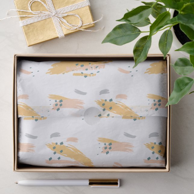Moderne abstrakte Texturdesign Seidenpapier (Geschenk)