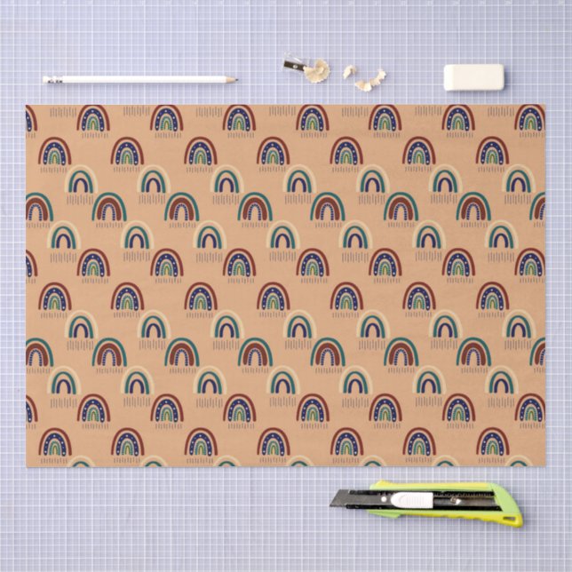 Moderne abstrakte Texturdesign Seidenpapier (Handwerk)