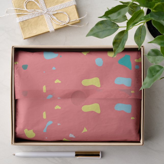 Moderne abstrakte Texturdesign Seidenpapier (Geschenk)