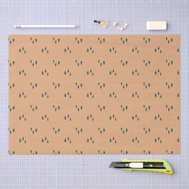 Moderne abstrakte Texturdesign Seidenpapier (Handwerk)