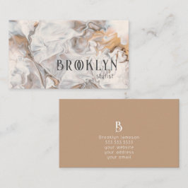 Moderne Abstrakte Trendy Neutral Visitenkarte