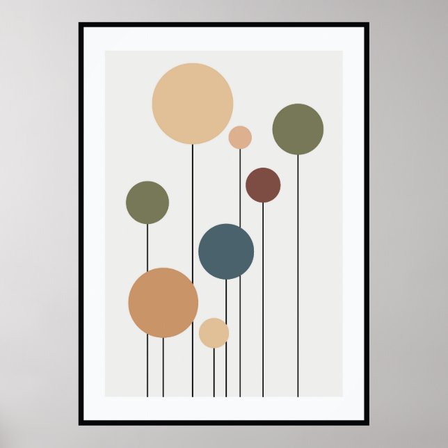 Moderne abstrakte Wandkunst Poster (Vorne)