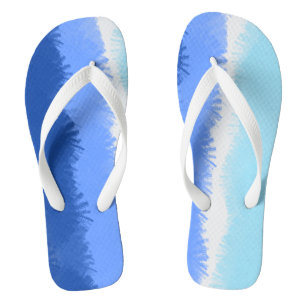 Moderne Abstrakte Wasserfarben Flip Flops