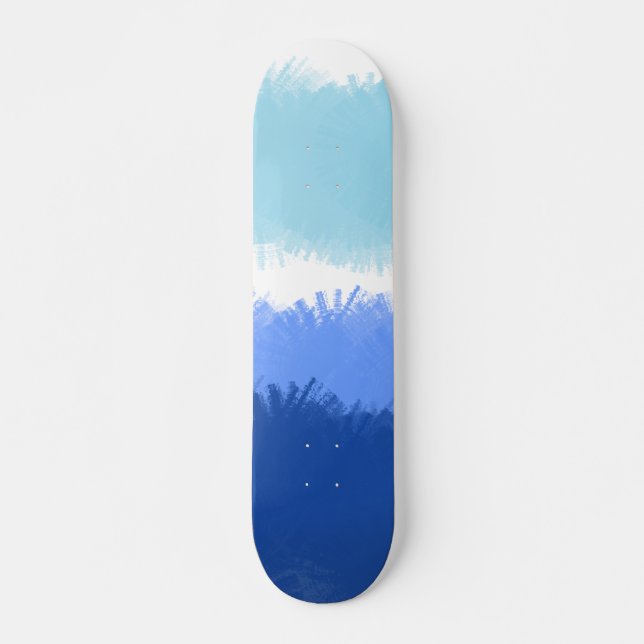 Moderne Abstrakte Wasserfarben Skateboard (Vorne)