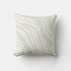 Moderne, Abstrakte Weichpartie Beige Streifen Kissen