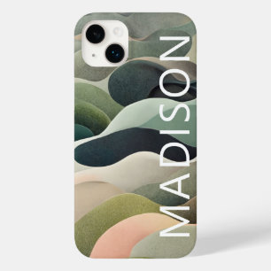 Moderne abstrakte wellige Muster personalisierter  Case-Mate iPhone 14 Plus Hülle