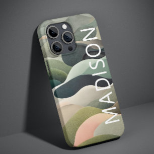 Moderne abstrakte wellige Muster personalisierter Case-Mate iPhone 14 Hülle