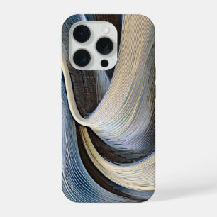 Moderne abstrakte wellige Texturdesign iPhone 15 Pro Hülle