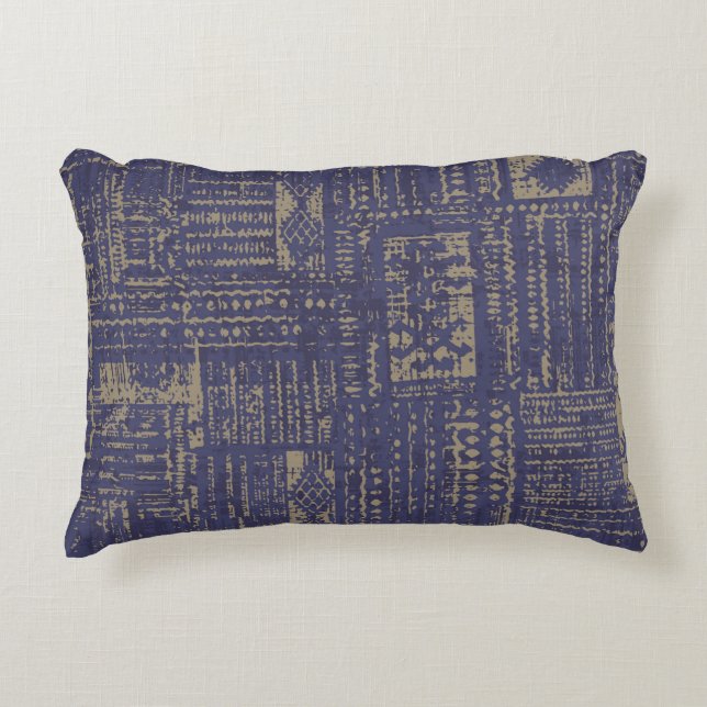 Moderne abstrakte, zeitgemäße Oberflächenmuster Dekokissen (Vorderseite)