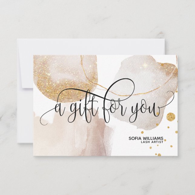 Moderne abstrakte Zertifizierungskarte (Vorderseite)