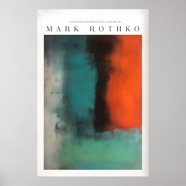 Moderne Abstraktion im Stil von Mark Rothko auf Le Poster (Vorne)