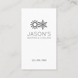 Moderne AC-Heizungs- und Kühlungs-HVAC-Visitenkart Visitenkarte