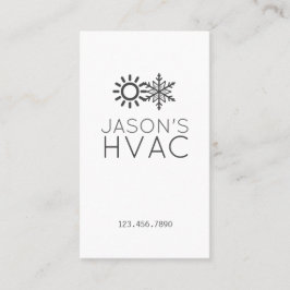 Moderne AC-Heizungs- und Kühlungs-HVAC-Visitenkart Visitenkarte