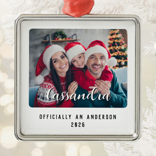 Moderne Adoptions-Fotounterlage Ornament Aus Metall
