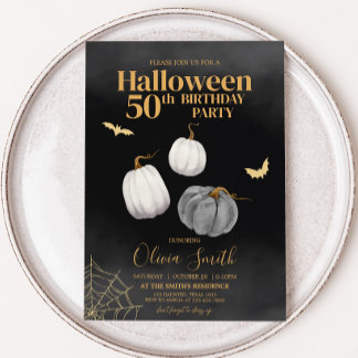 Moderne Adult Halloween Geburtstagsparty Einladung