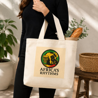 Moderne afrikanische Rhythmen Stammes-Trommel-Tanz Jumbo Stoffbeutel