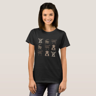 Moderne afrikanische Stammesymbol- und Ornamentkun T-Shirt