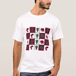 Moderne afrikanische Symbol- und Motivkunst T-Shirt