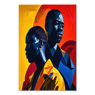 Moderne afrozentrische Abstrakte Kunst Fotodruck