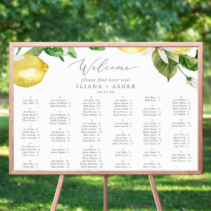 Moderne Alphabetische Seekarte Lemon Garden Poster