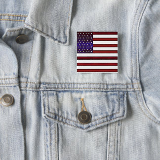 Moderne amerikanische Flagge Button