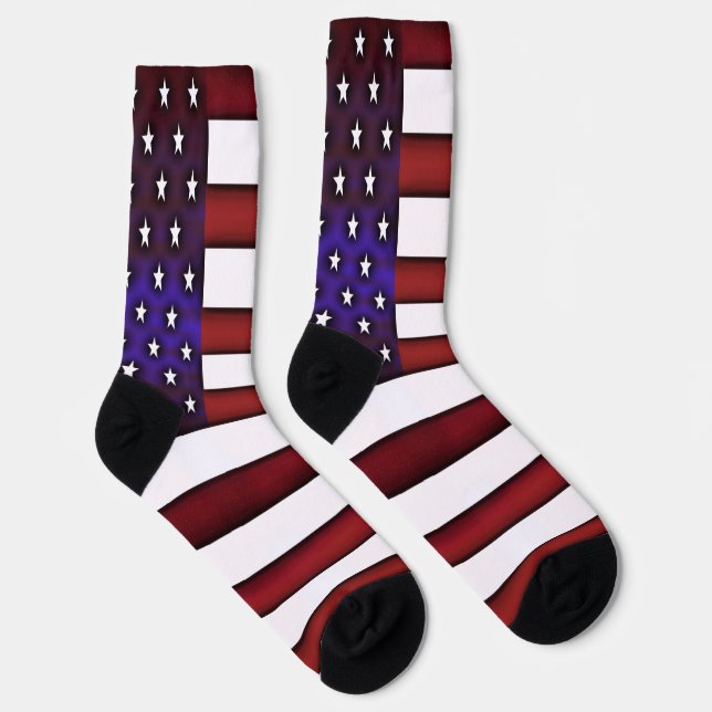 Moderne amerikanische Flagge Socken (Rechts)