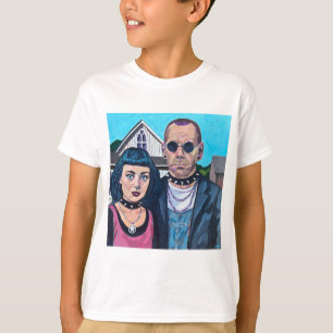 Moderne amerikanische gotische Kunst - Inspiriert  T-Shirt