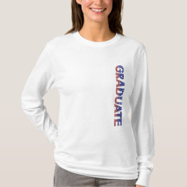 Moderne amerikanische Schriftart Graduation Party T-Shirt