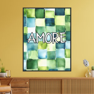 Moderne Amore-Malerei Küchenwanddekoration Leinwanddruck