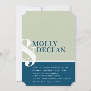 MODERNE AMPERSAND Typografie Einladung