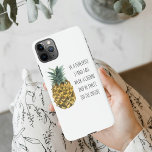 Moderne Ananas mit Aquarellfarbe & positives Zitat iPhone 11Pro Max Hülle<br><div class="desc">Moderne Ananas mit Aquarellfarbe & positives Zitat</div>