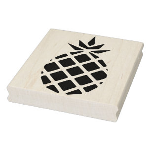 Moderne Ananas-Silhouette-Gummikunst-Briefmarke Gummistempel