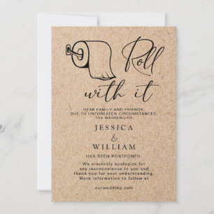 Moderne Änderung des Datums Zurückgestellt Stornie Einladung