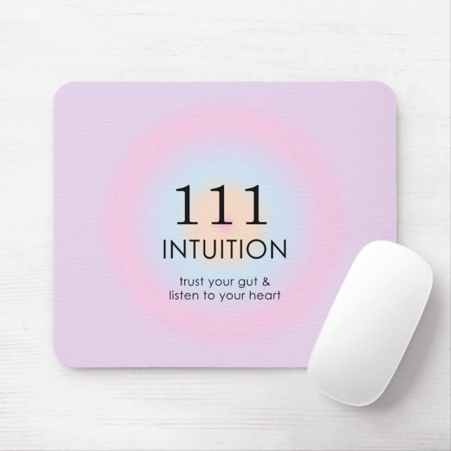 Moderne Angel Numerologie 111 Intuition Mousepad (Mit Mouse)