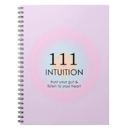 Moderne Angel Numerologie 111 Intuition Notizblock