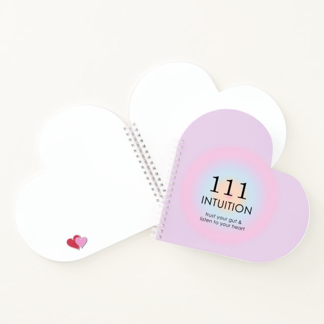 Moderne Angel Numerologie 111 Intuition Notizbuch (Innenseite)